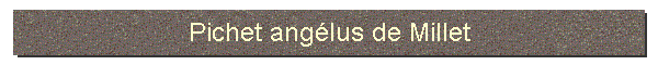 Pichet anglus de Millet